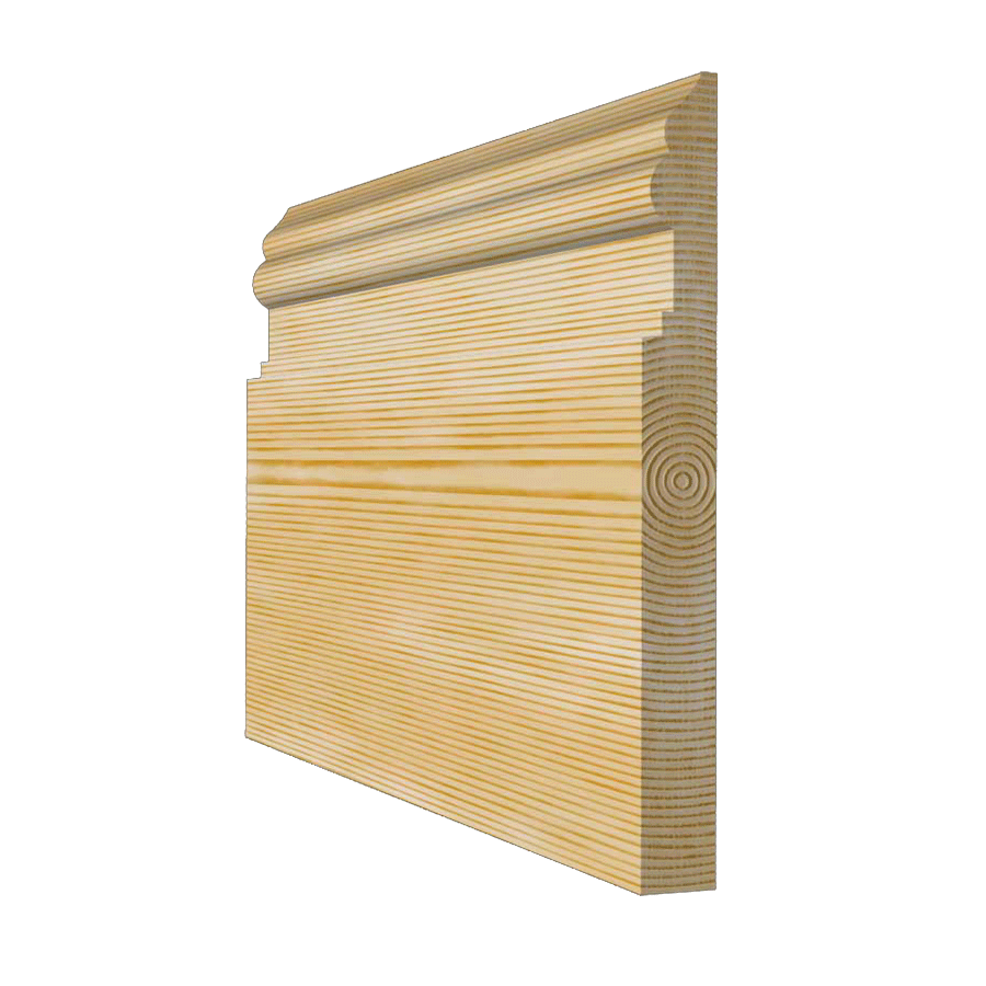 digital image showing Nine Inch timber Skirting Board details 215mm x 21mm 