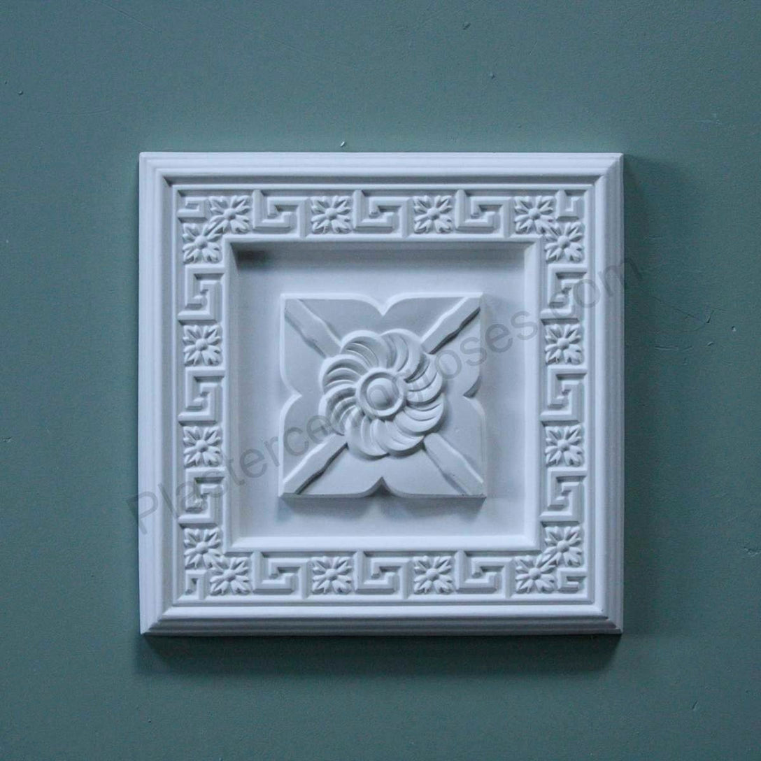 Greek Key Square Plaster Wall Plaque example