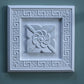 Greek Key Square Plaster Wall Plaque technical image