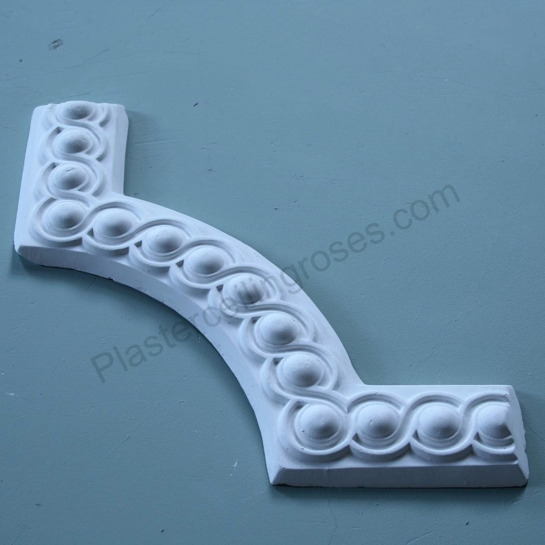 Guilloche Dado Corner details up-close