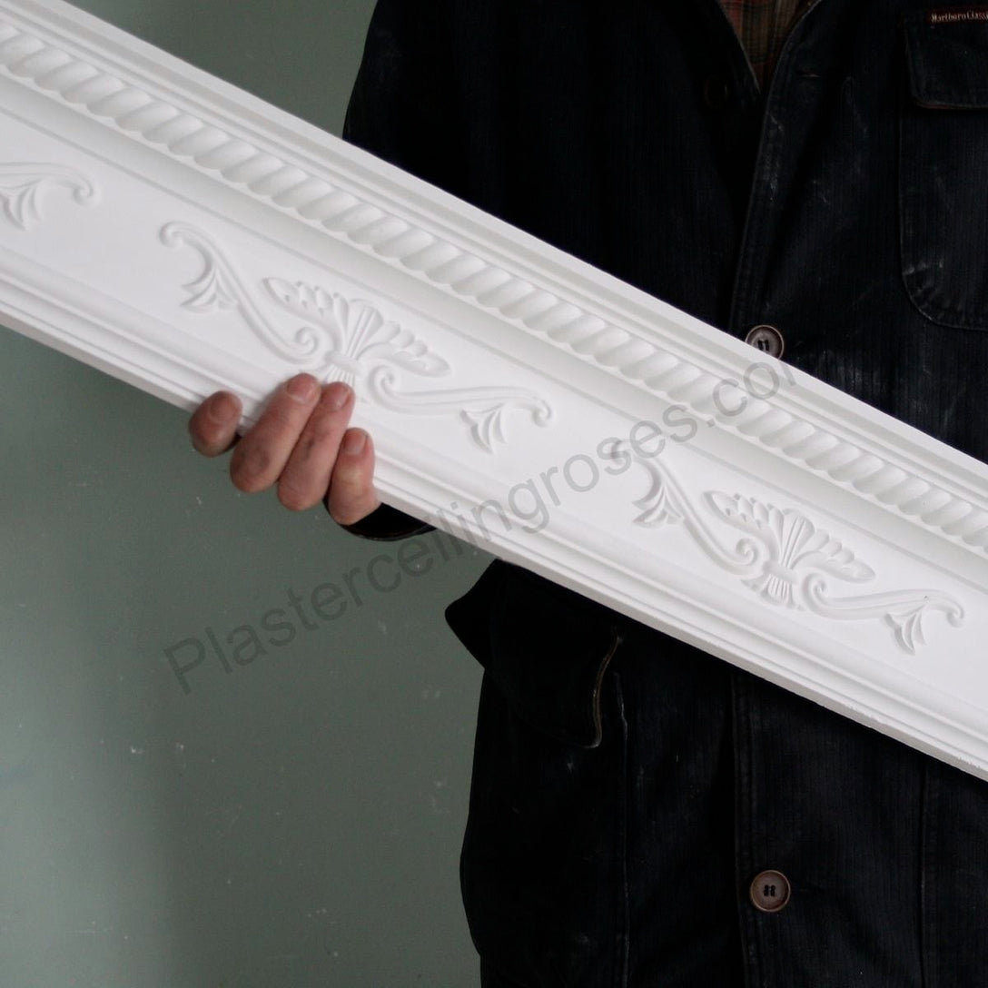 Ornate Georgian cornice in-hand display