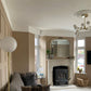 example showing victorian plaster ceiling rose fitted in neutral room