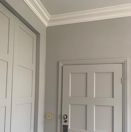 example of Victorian style plaster cornice in a modern home