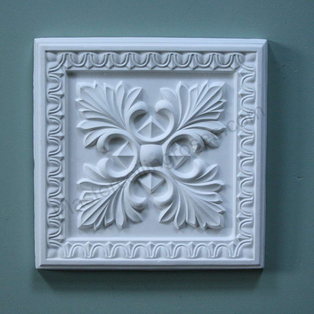 Quatrefoil Plaster Plaque from above