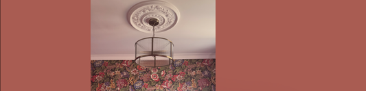 Victorian Plaster ceiling rose. 