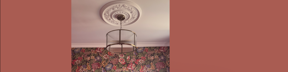Victorian Plaster ceiling rose. 