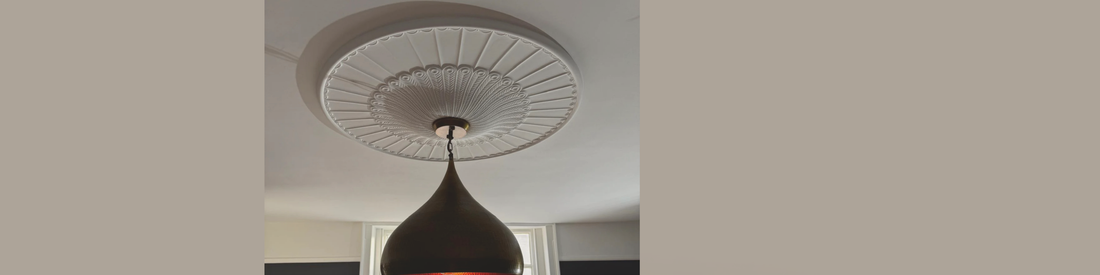 Kelly & Ben’s Georgian Home: Installing Ornate Ceiling Roses