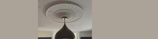 Kelly & Ben’s Georgian Home: Installing Ornate Ceiling Roses