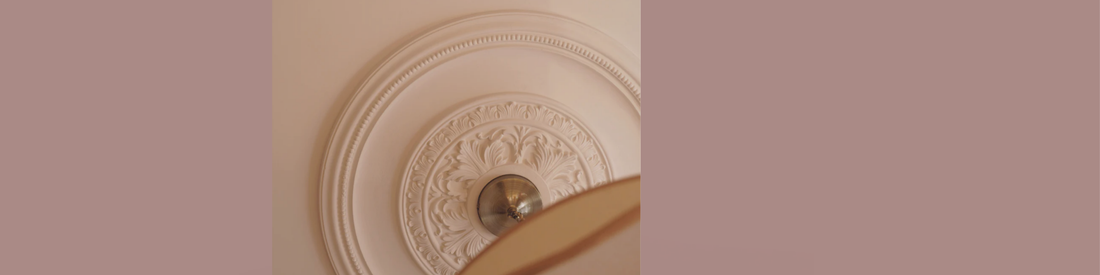 Detailed plaster ceiling rose