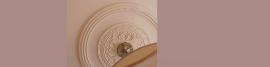 Detailed plaster ceiling rose