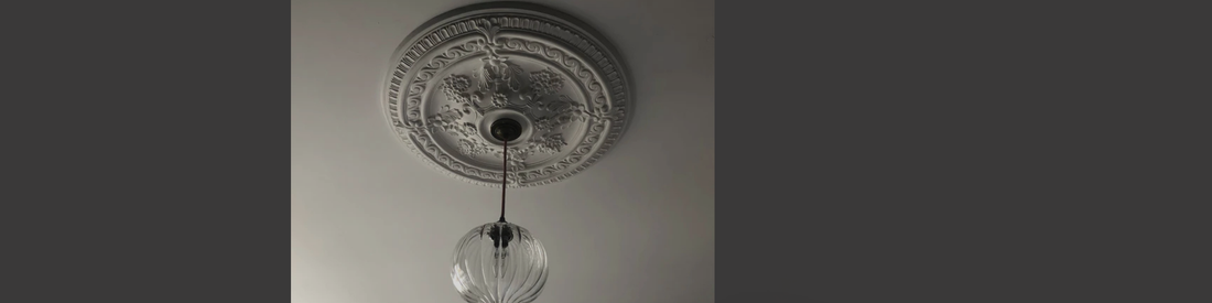 Gothic Plaster Ceiling Rose. 
