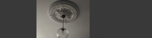 Gothic Plaster Ceiling Rose. 