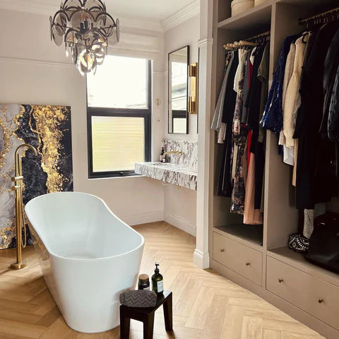 modern bathroom transformed by victorian plaster cornice