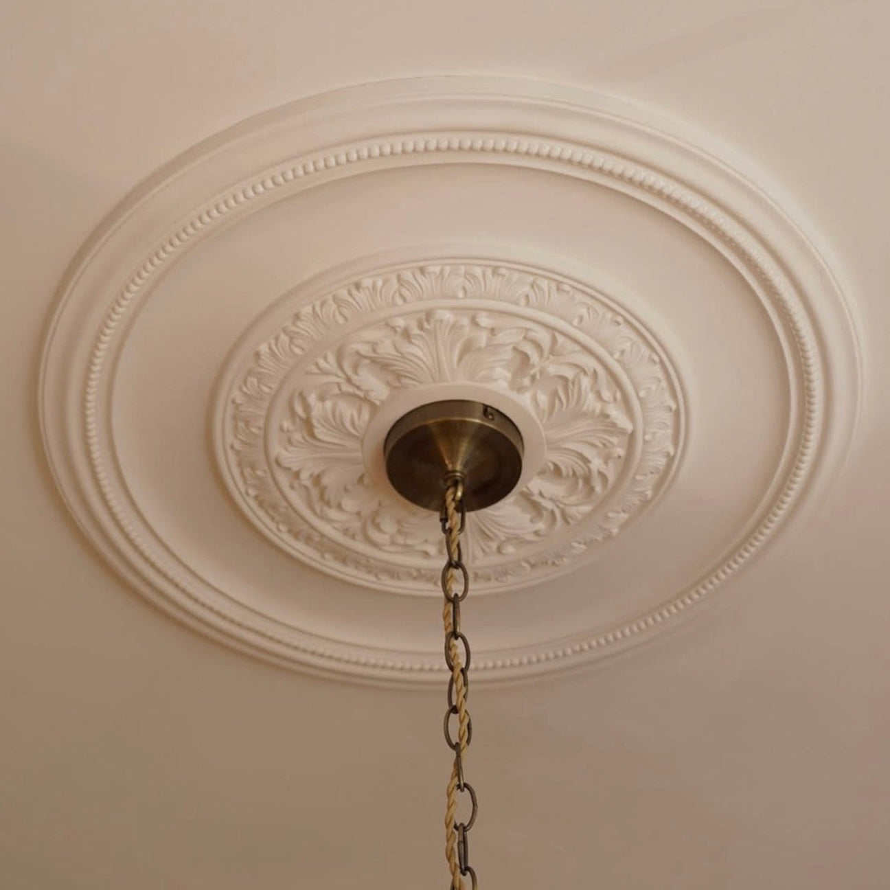 Close up of Victorian Plaster Ceiling Rose