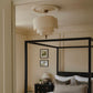 Victorian Plaster Ceiling Rose in Main Bedroom.