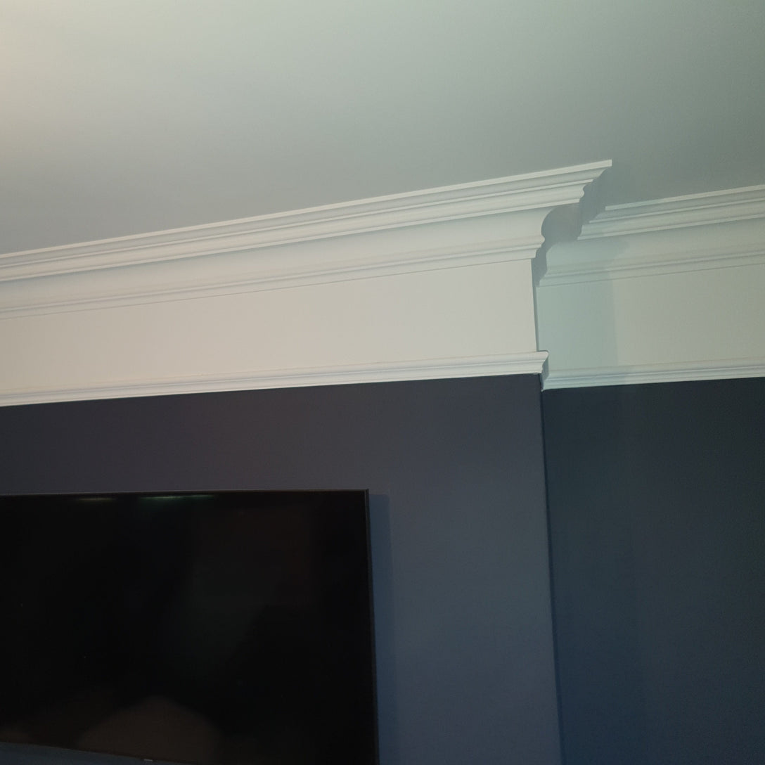 chimney breast with victorian plaster cornice fitted