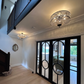 Example of installed plain plaster coving