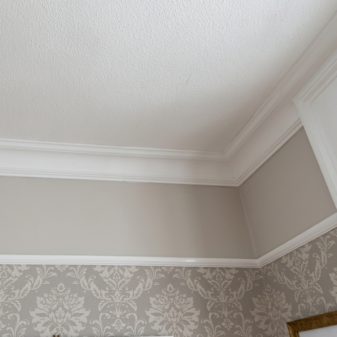 Example of Swan Neck Plaster Coving in Modern Interior