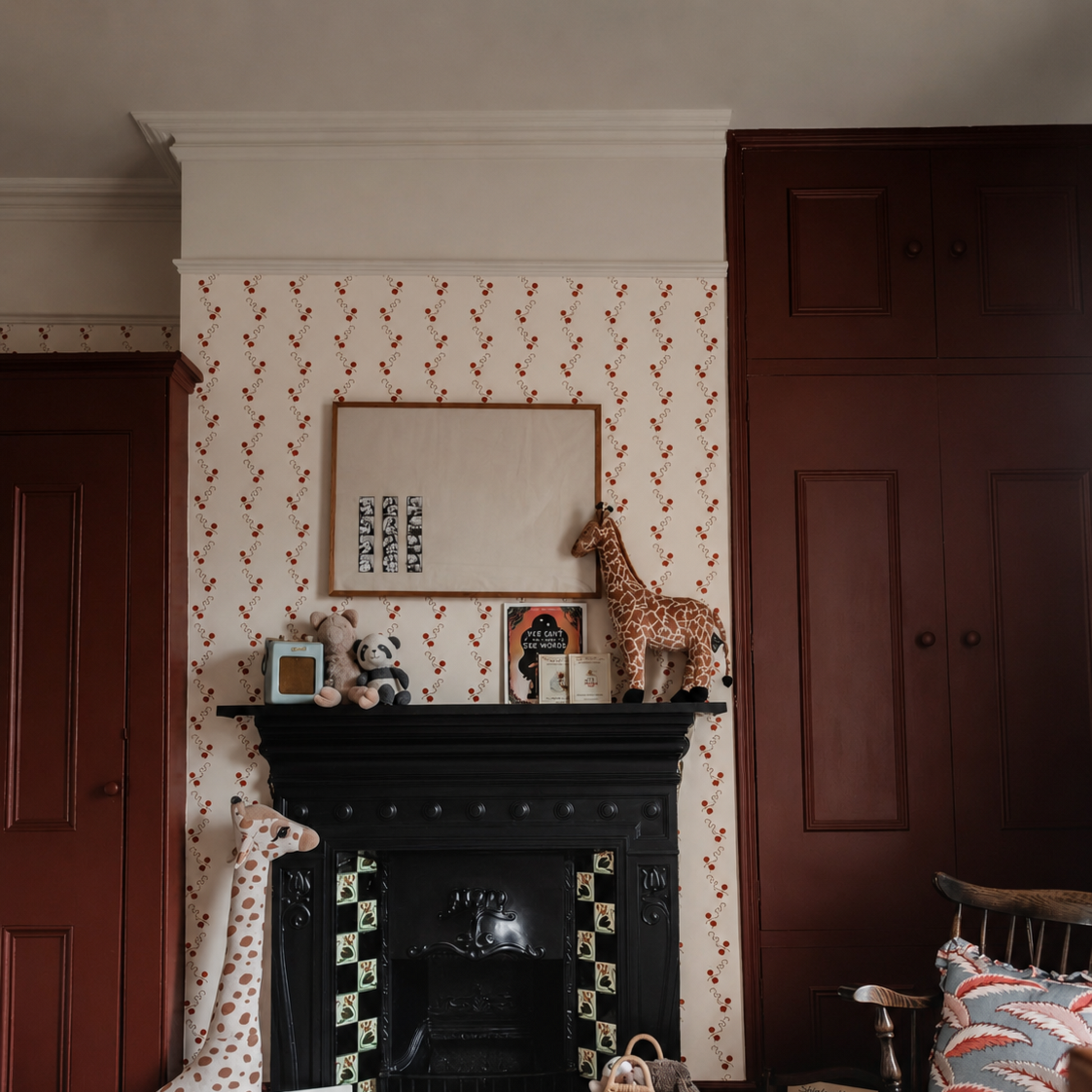 Swan Neck Plaster Coving In Nursery
