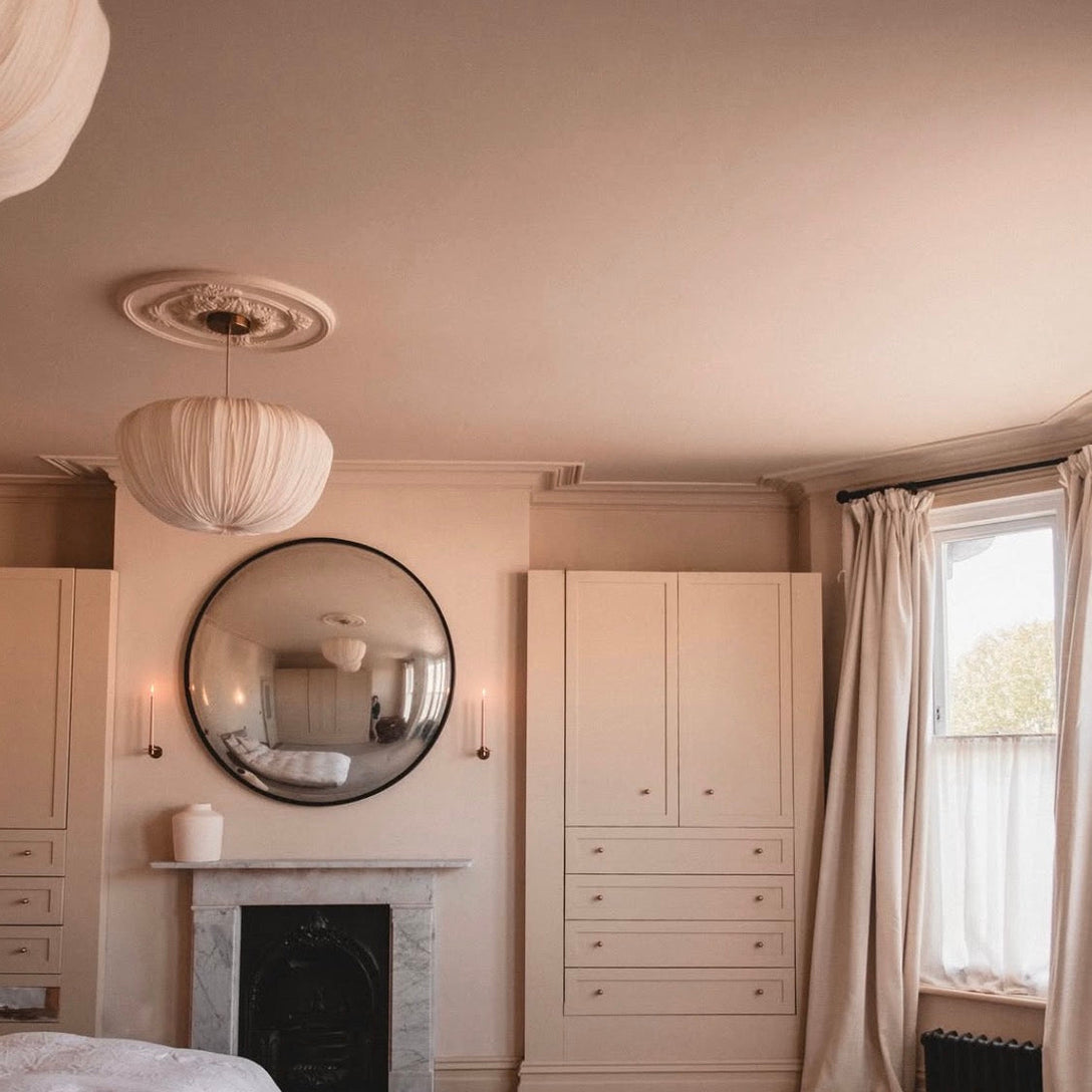 Colour Drenched Plaster Ceiling Rose
