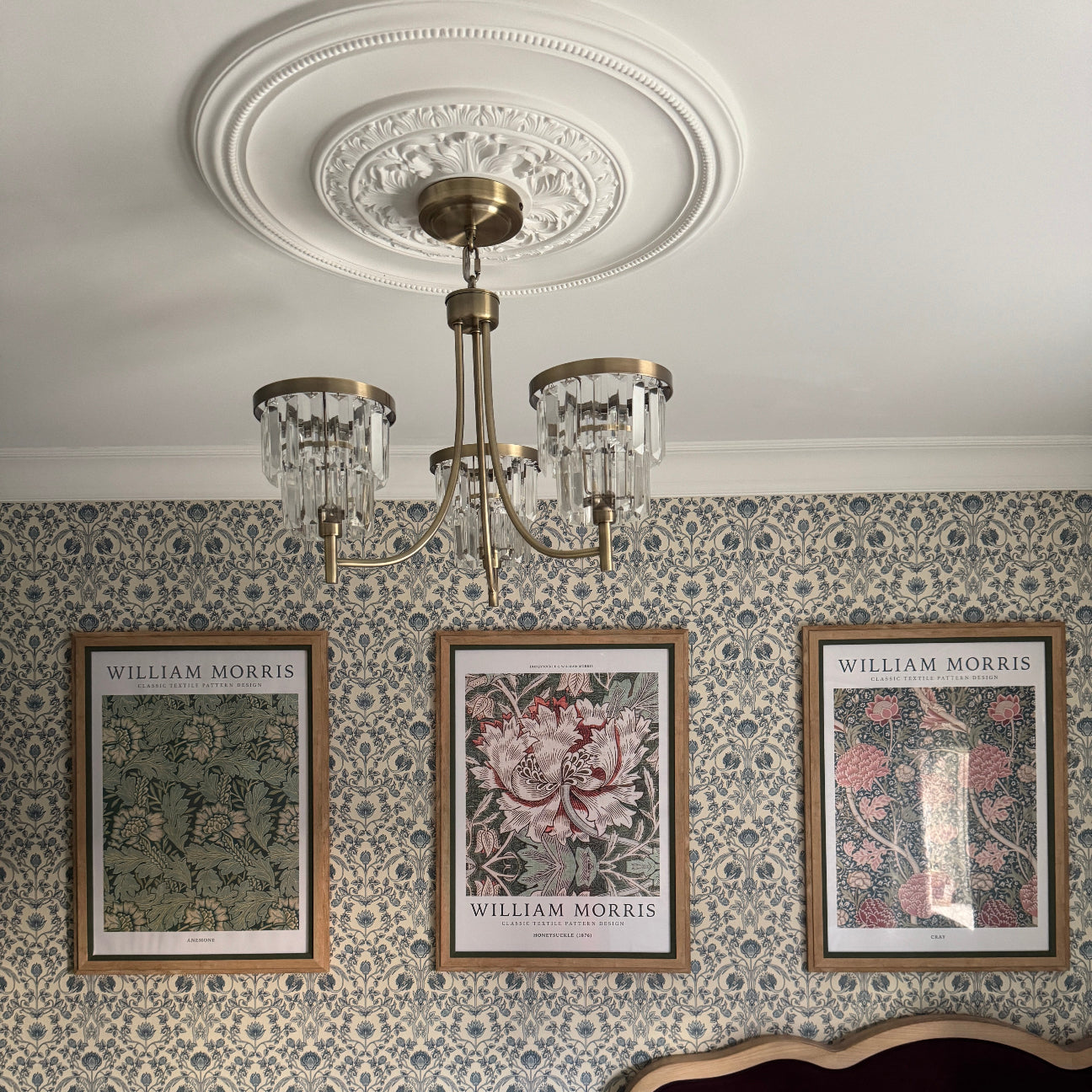 Victorian Plaster Ceiling Rose in Main Bedroom

