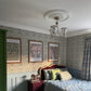 Acanthus Leaf Style Plaster Ceiling Rose in Main Bedroom