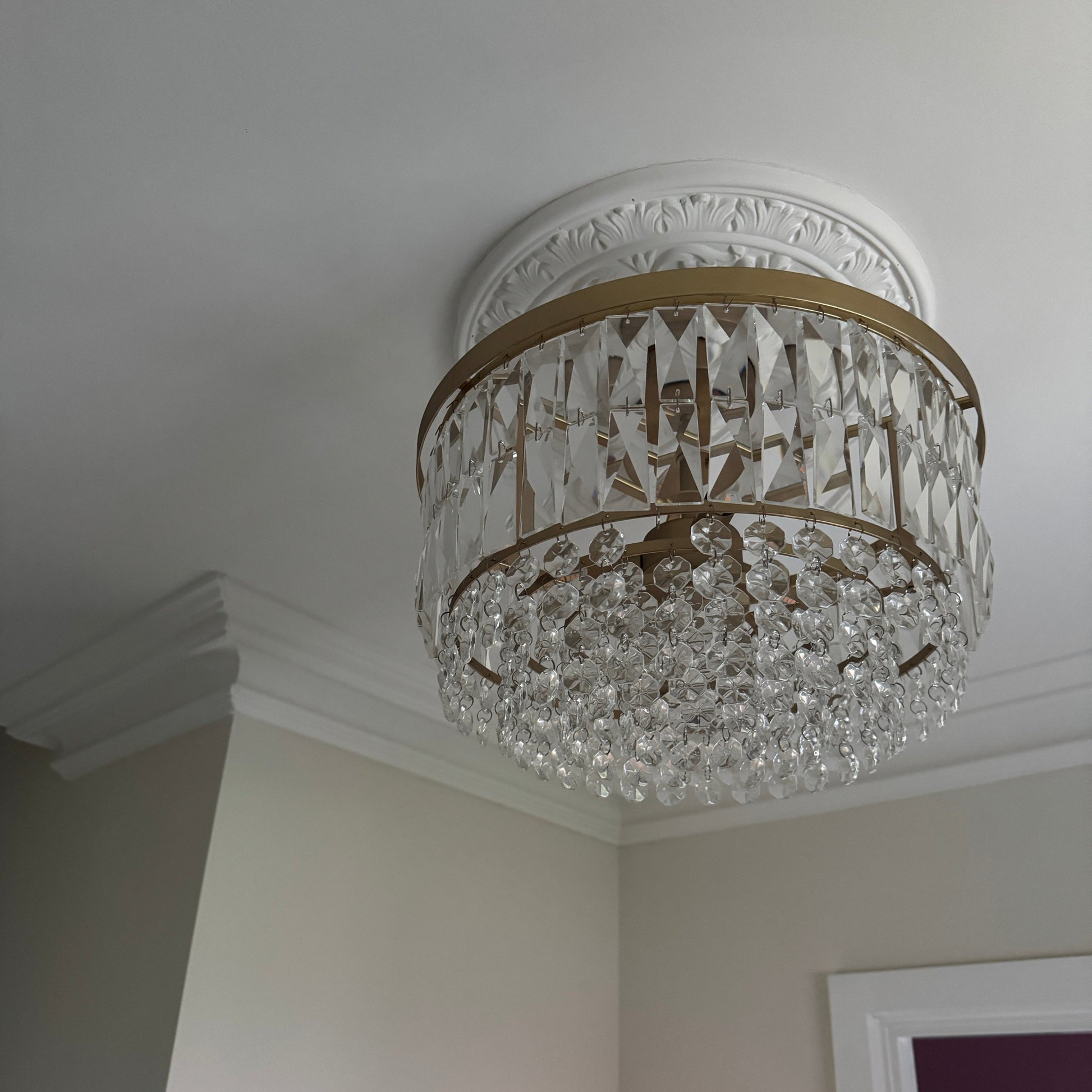 Close up of Ornate Ceiling Rose