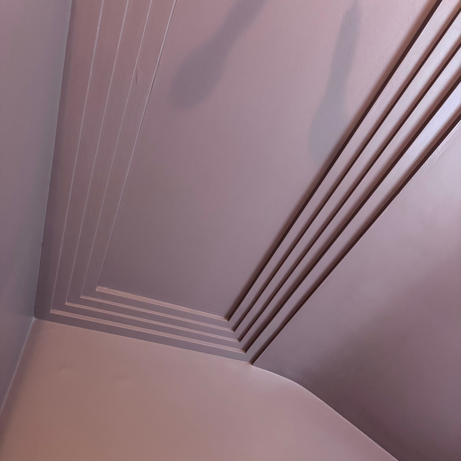 Colour Drenched Art Deco Plaster Coving