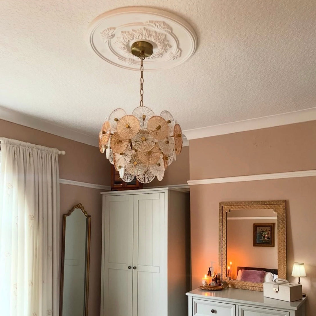 Victorian Plaster Ceiling Rose in Main Bedroom