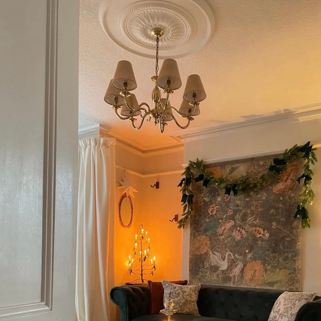 Large Sunflower Plaster Ceiling Rose 750mm dia. LPR006