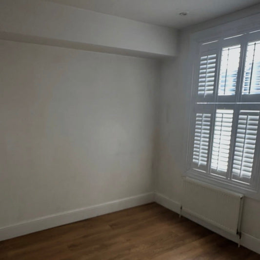 bedroom before coving instillation project