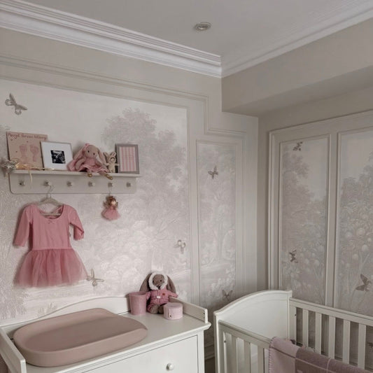 victorian swan neck plaster cornice fitted in nursery 