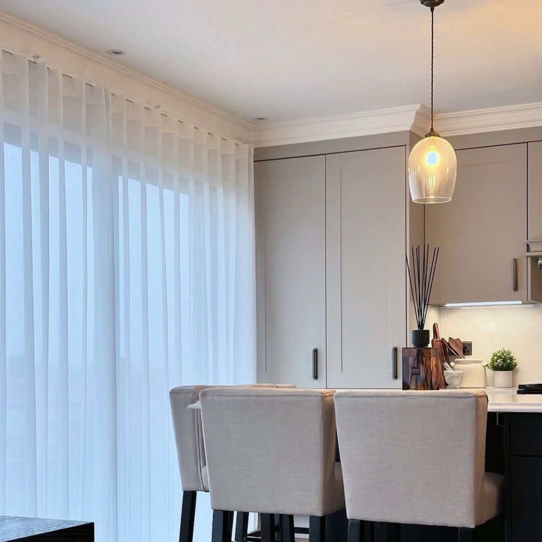 Example of Plaster Coving Installed in Modern Kitchen.