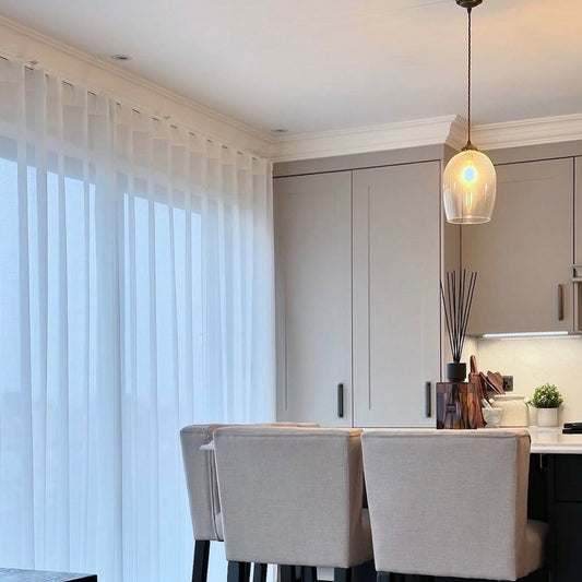 Victorian ogee plaster coving fitted in kitchen