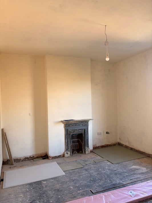 Living room before coving instillation project 