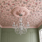 Example of Ornate ceiling rose beautifully finished 