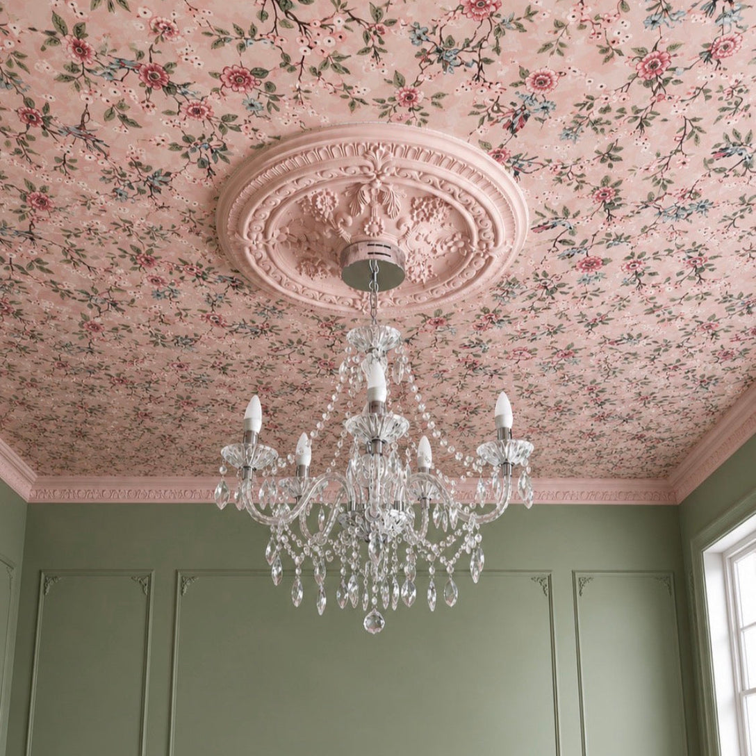 Example of Ornate ceiling rose beautifully finished 