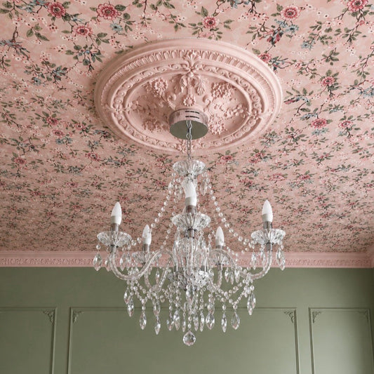 Example of Ornate ceiling rose beautifully finished 
