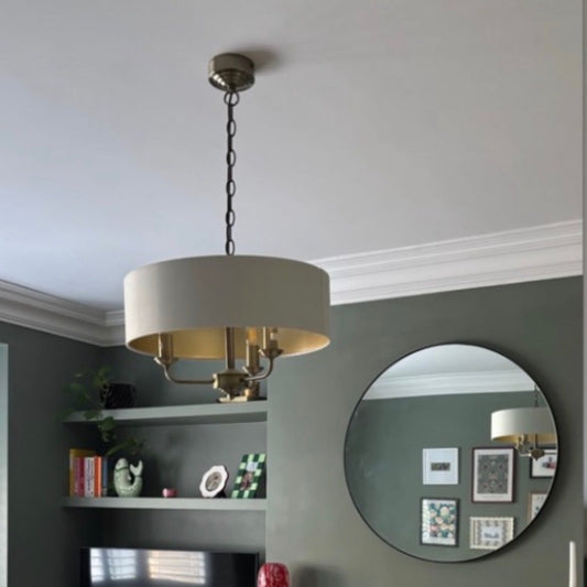 living room without plaster ceiling rose