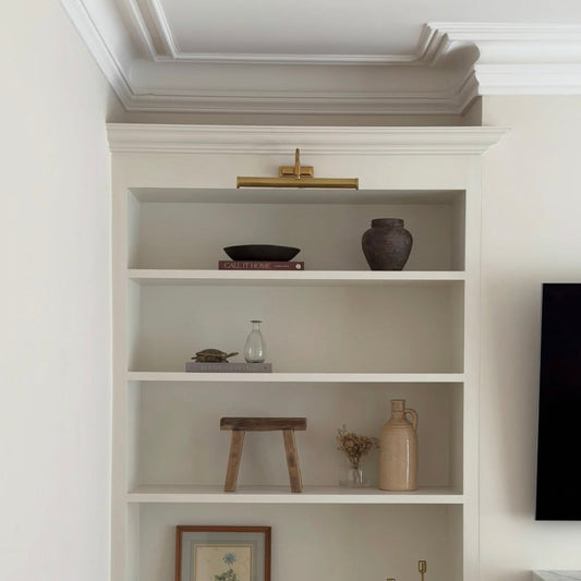 large swan neck plaster cornice fitted in living room
