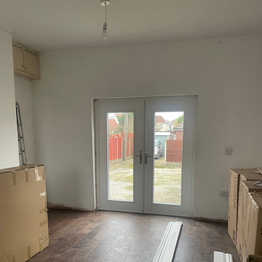 room before coving instillation project