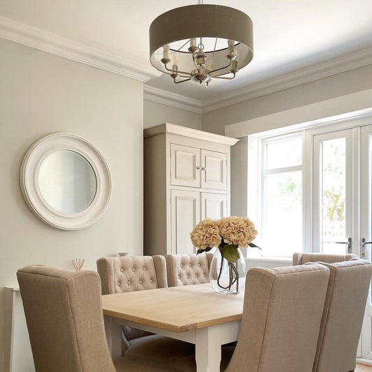 dining room with victorian plaster cornice installed