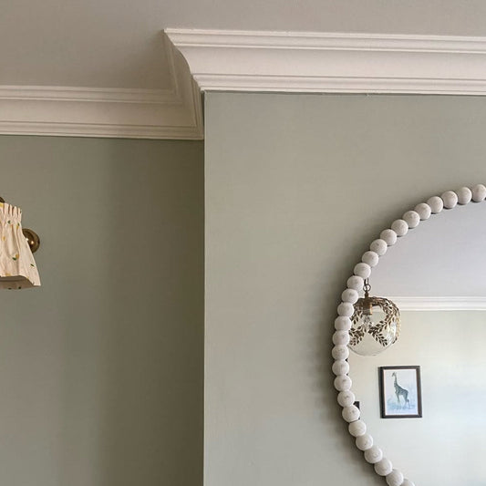 classic victorian cornice in living room