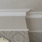 victorian plaster coving mitre joint show in living room