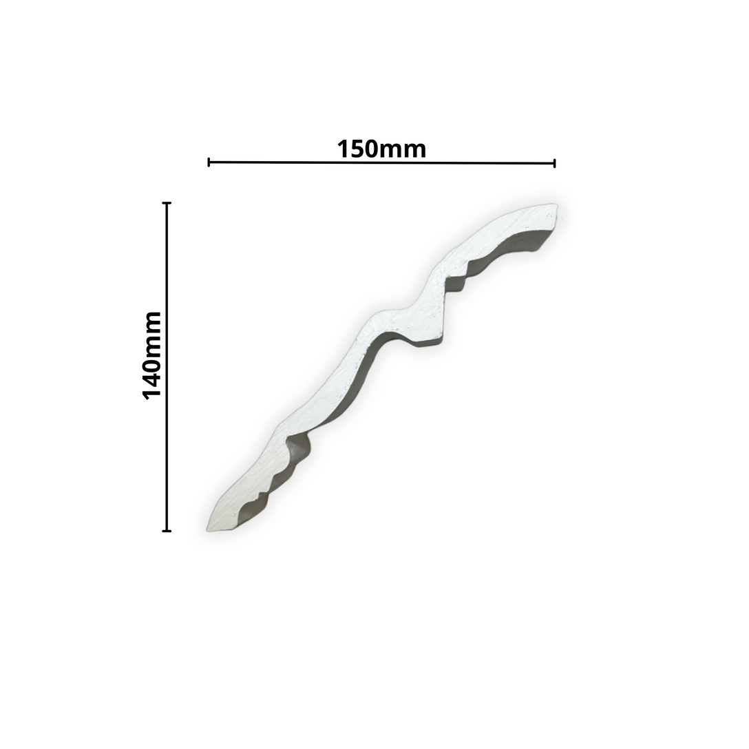 Plaster Coving Large Regency 140mm Drop LPC027