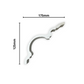 Swan Neck Plaster Coving 125mm LPC030