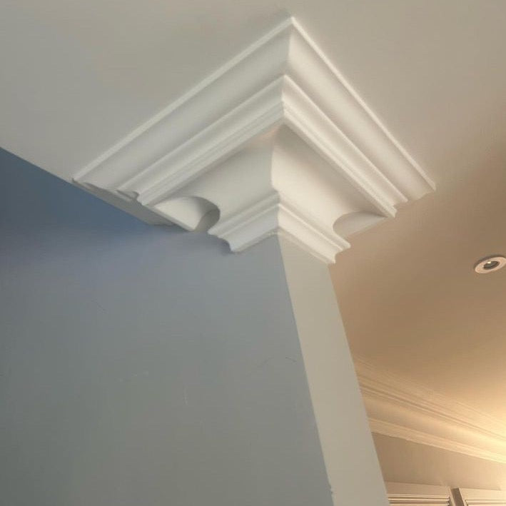 Swan Neck Plaster Coving 125mm LPC030