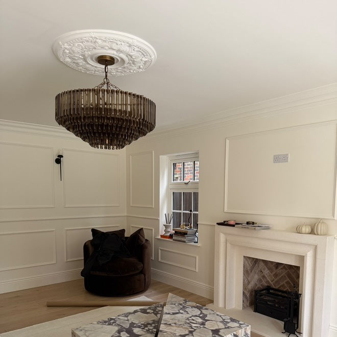 Victorian Ceiling Rose Installed in Lounge
