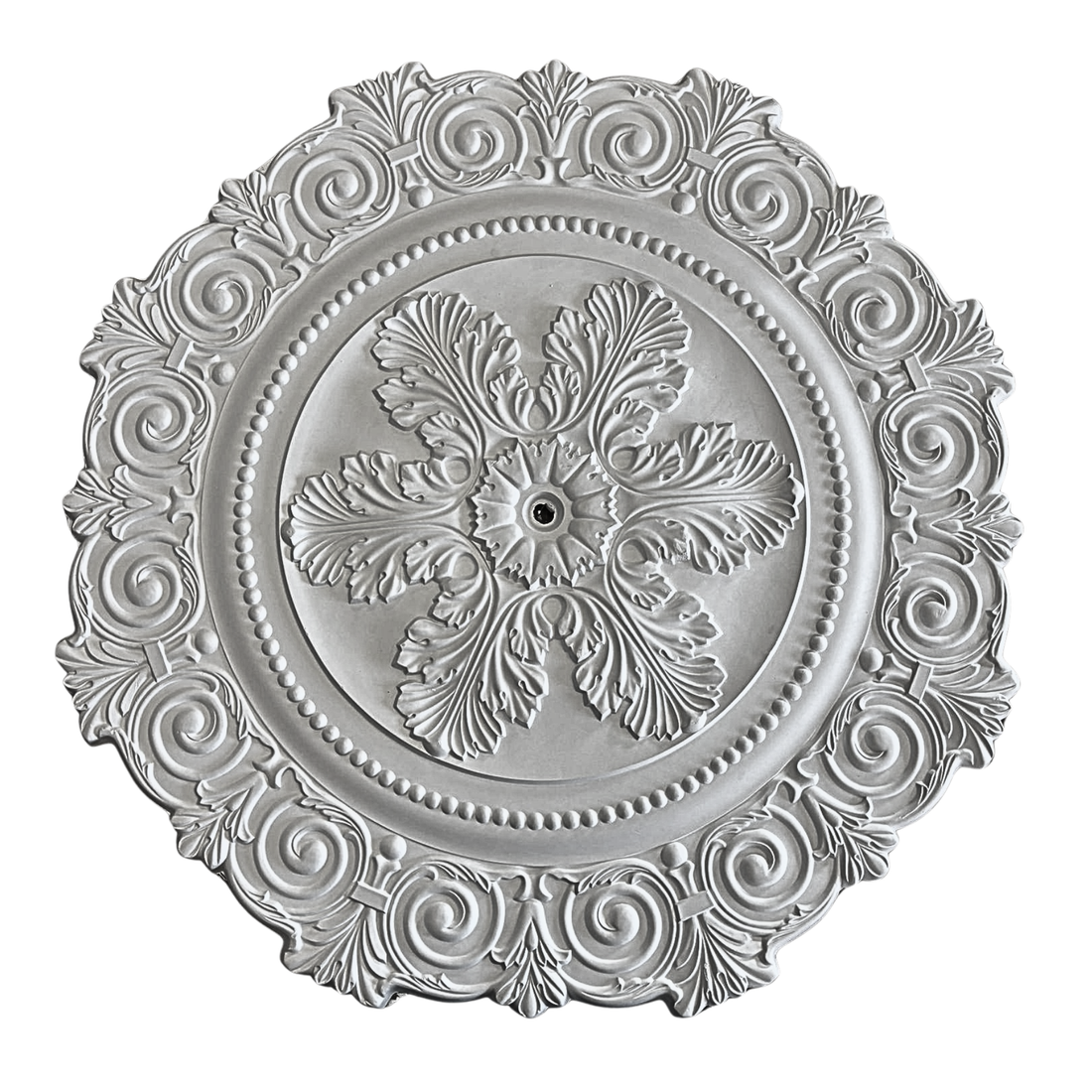 Technical diagram showing ceiling rose diameter: 850mm