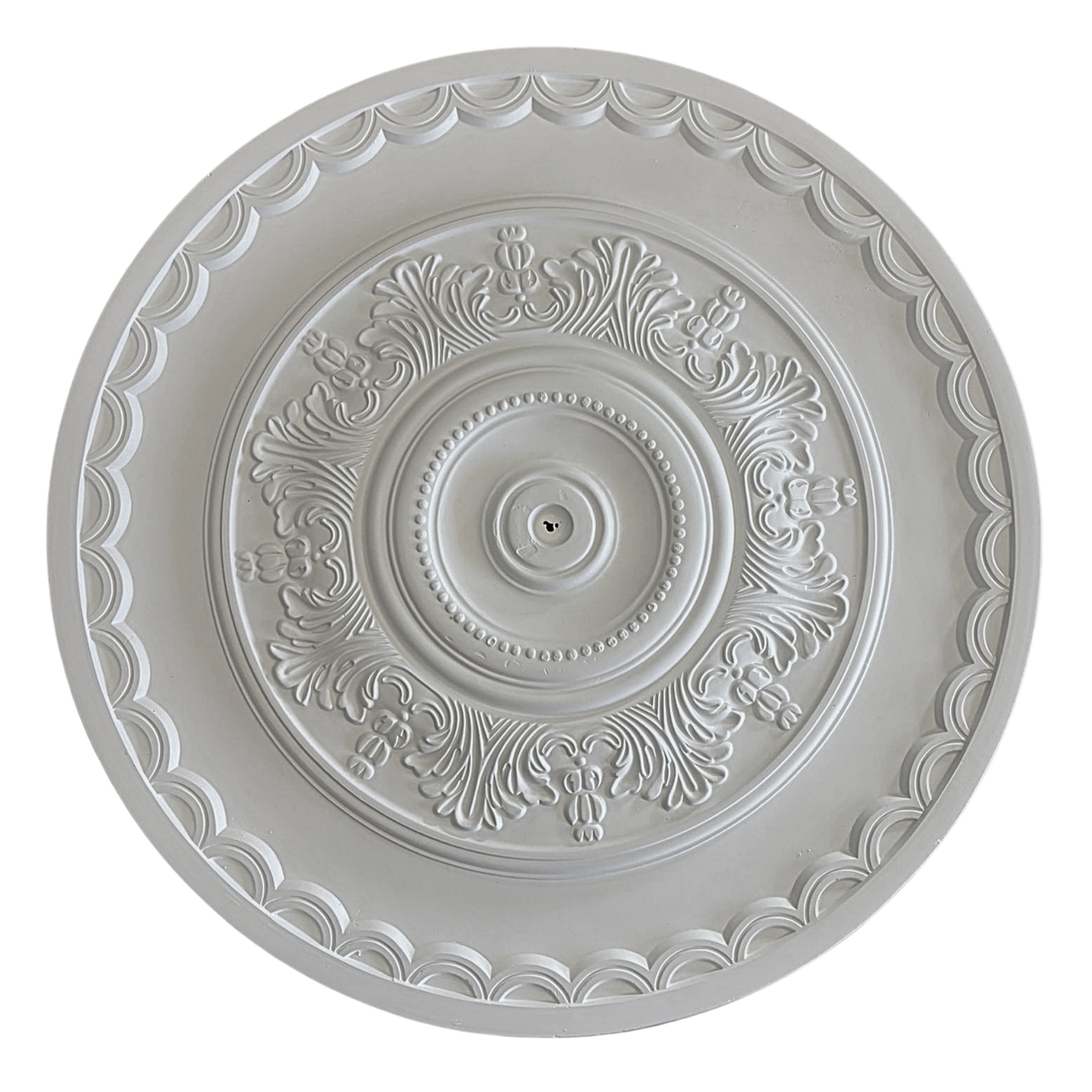 Technical diagram showing ceiling rose diameter: 750mm